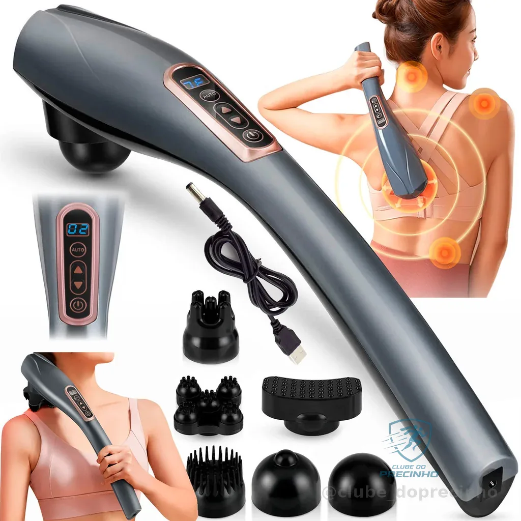 Massageador Elétrico Alta Frequência Alivia a Dor Do Treino Profissional Muscular Corporal Costas Corpo Todo Shopee