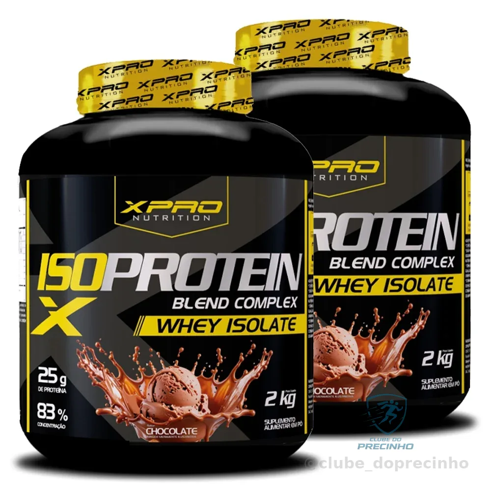 Kit 2x Whey Protein Complex Iso Blend 2Kg Zero Açucar- XPRO Shopee