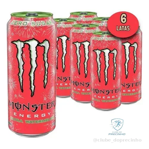 Pack de MONSTER ULTRA WATERMELON LT 473ML 6 unidades