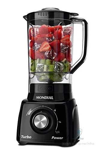 MONDIAL Liquidificador Turbo Power, Preto, 550W, 110V - L-99 FB