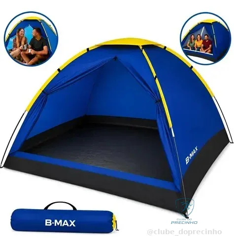 Barraca Camping Acampamento 2 A 3 Pessoas Grande Impermeável Azul