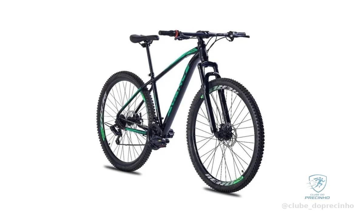 Bicicleta Aro 29 Avance Aço Susp (NV) Tras. Shimano 21v Quadro 17 Freio Disco