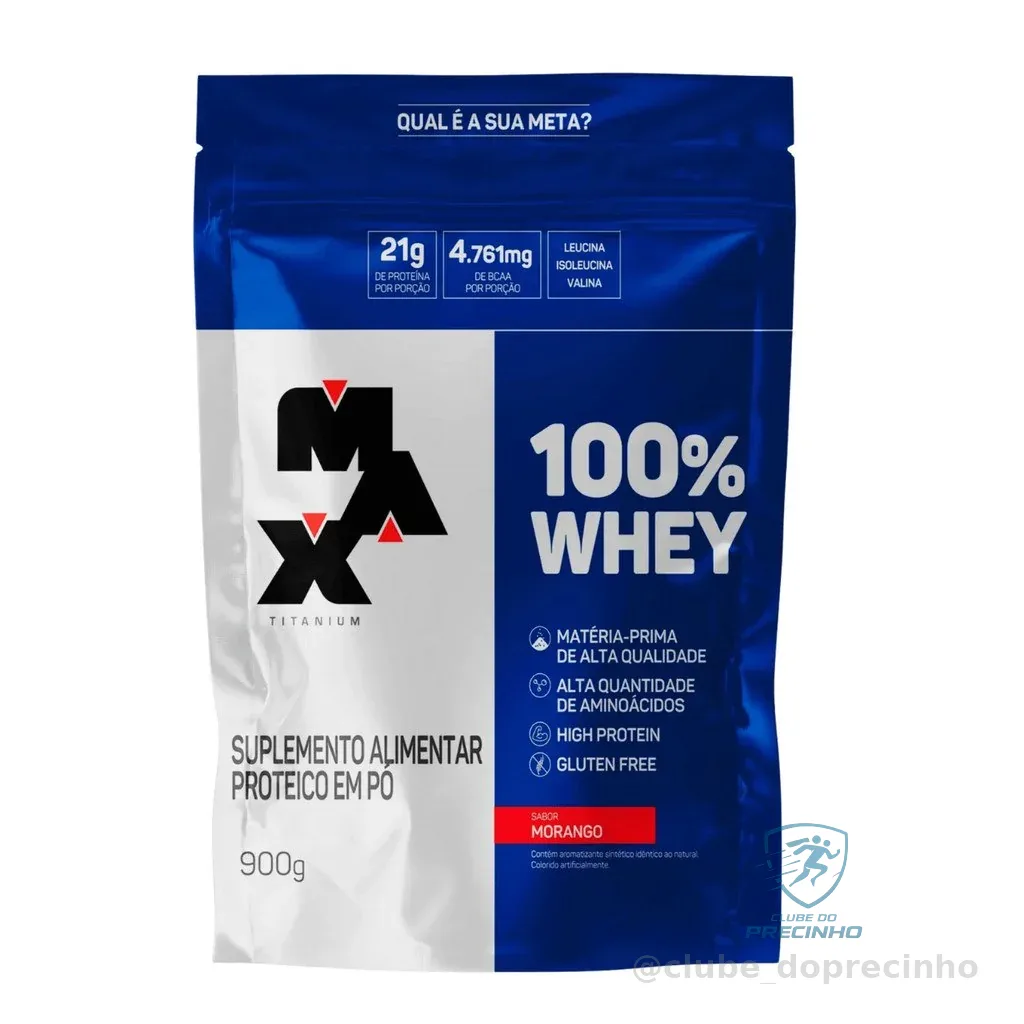 100% Whey Refil 900GB Max Titanium