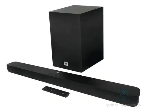 Caixa De Som Tv Sound Bar Jbl Bluetooth Som Cinema Sb180 Cor Preto Frequência 50/60hz 127/220v 40hz-20khz