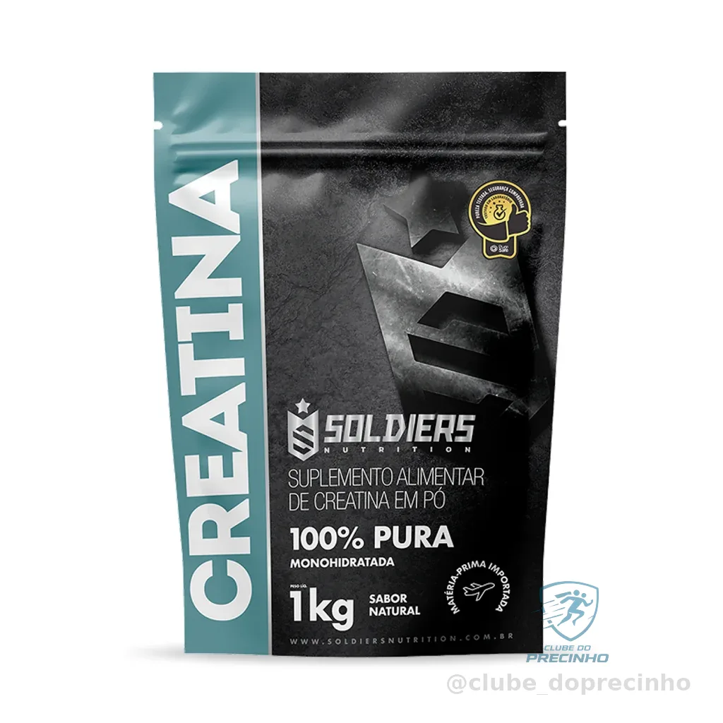 Creatina Suplemento Monohidratada em Pó 100% Pura Importada - Soldiers Nutrition Shopee