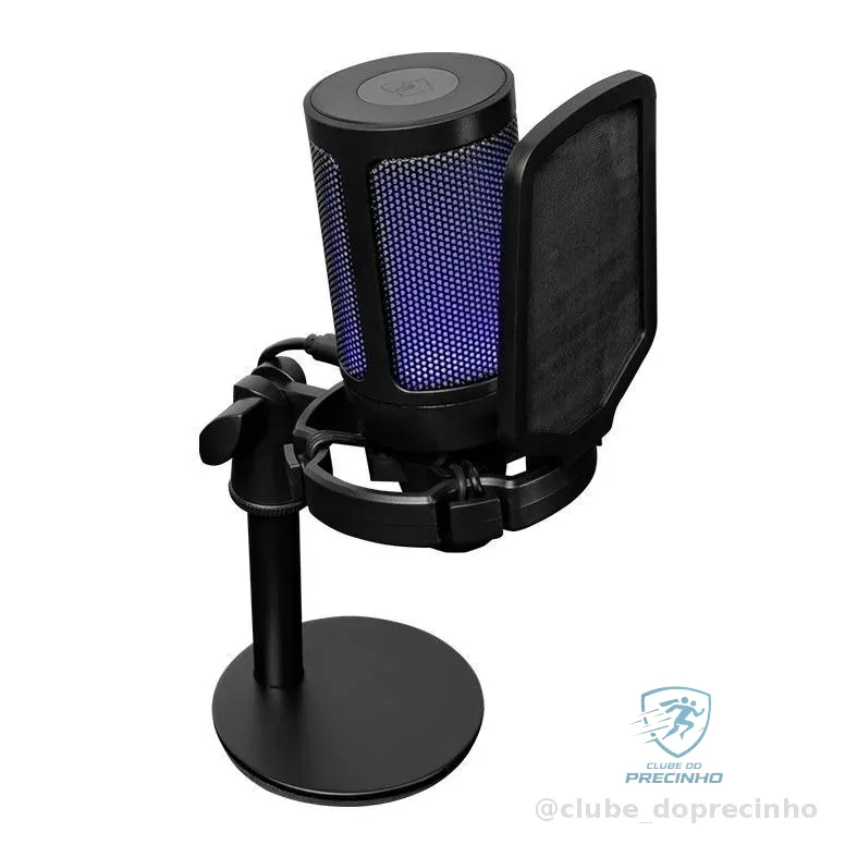 Microfone Mancer Horcrux V2 PFT, RGB, USB, Preto, MCR-HCRPFT-BL02