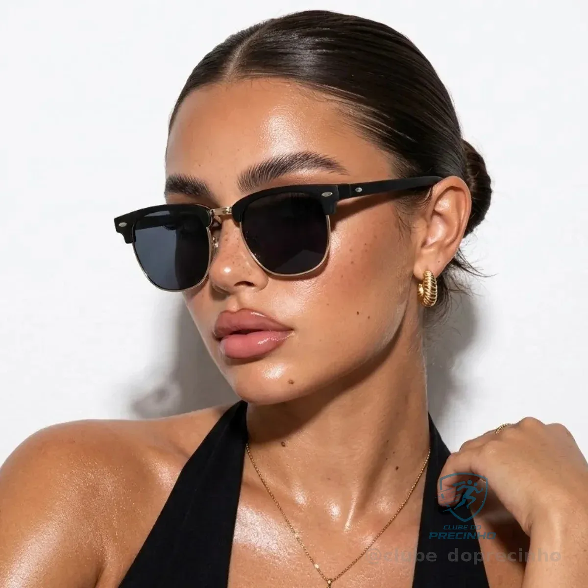 Óculos de Sol Preto Cacife Brand UV400 Mercado Livre