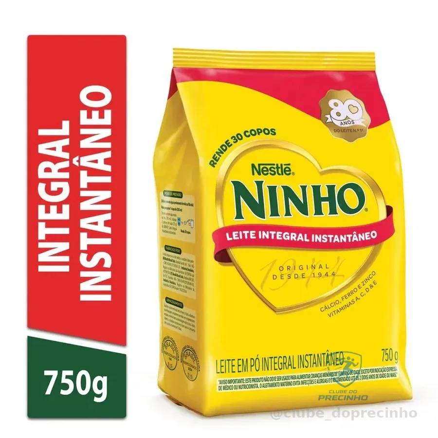 Leite em pó Ninho Instantâneo 750g Nestlé