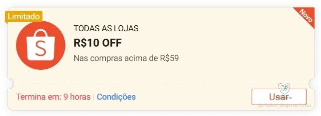 🔥 Cupom Shopee