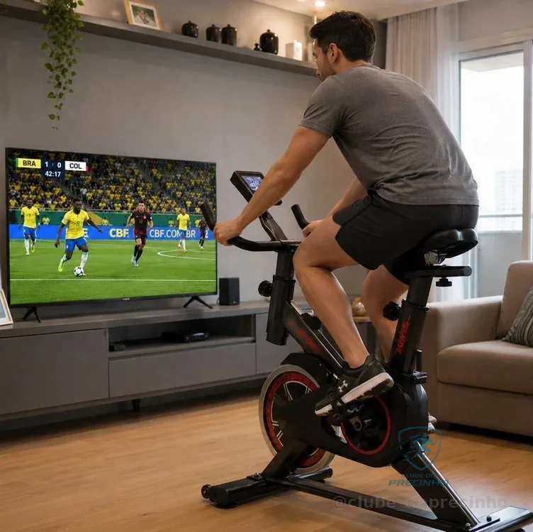 Para Cardio e Musculação • 6kg de Inércia • Preto e Vermelho Mercado Livre