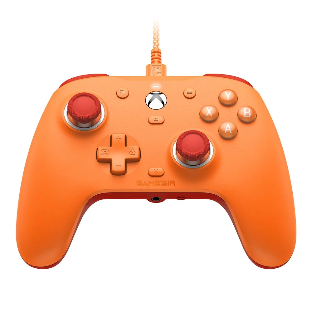 GameSir G7 SE Controle com Fio para Xbox Series X|S, Xbox One e PC Windows 10/11, Hall Effect Joysticks e Gatilhos, (Laranja)