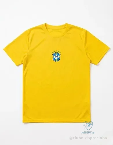 Camisa Do Brasil Camiseta Copa Do Mundo Dry Fit Masculina 26 Amarelo G
