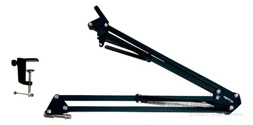 Suporte Para Microfone Universal Profissional Cor Preto