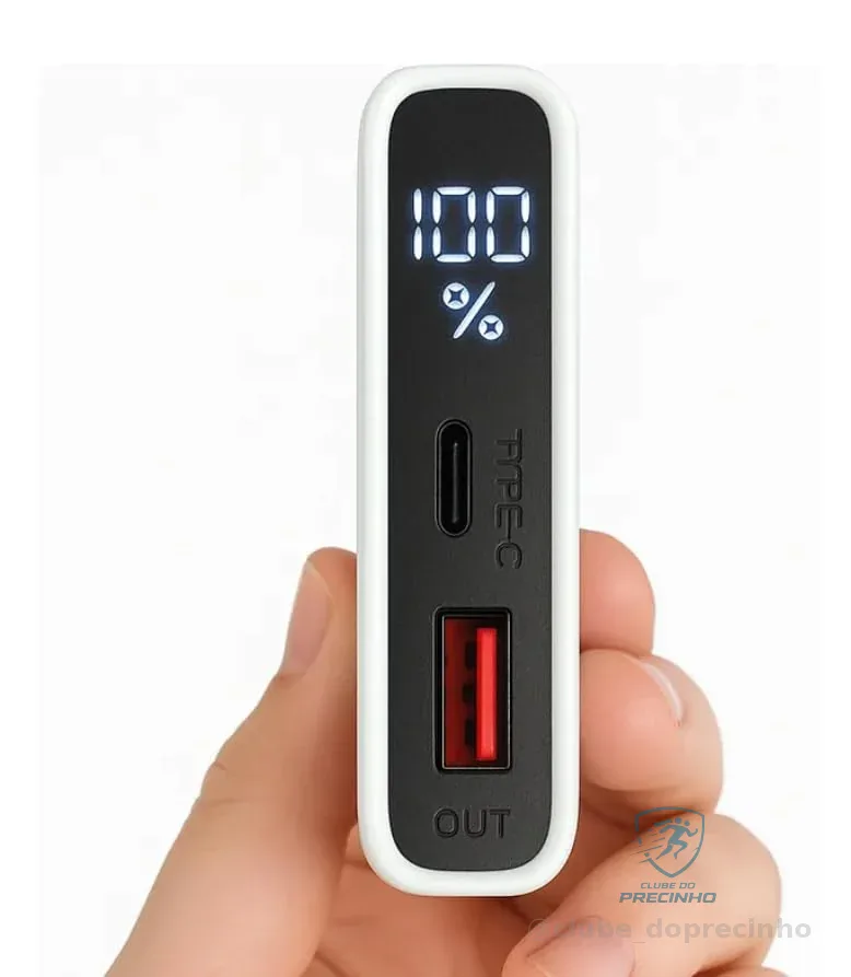 Power Bank 10000 mAh, Carregador Portátil Turbo 22,5W