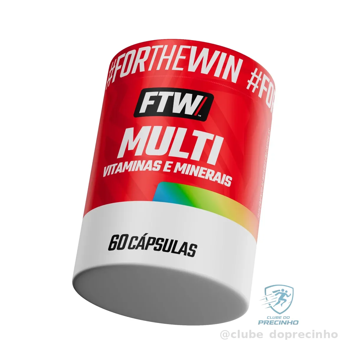 FTW Multi Vitaminas e Minerais com Vitaminas A, C, D, E, Complexo B, Zinco e Selênio, Suplemento Alimentar para Energia, Vitalidade e Bem-Estar (60 Cápsulas)