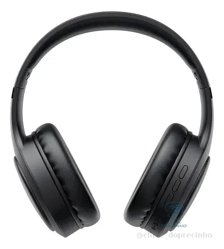 Fone De Ouvido Headphone Dapon H02d Bluetooth 5.1 Over-ear 22h Preto