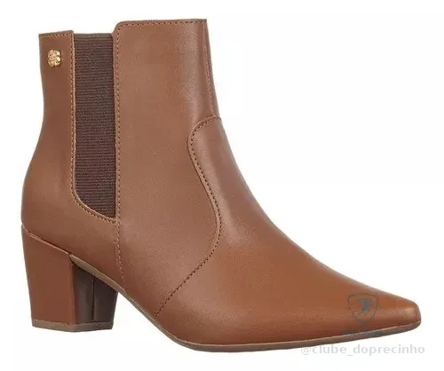 🇧🇷🇧🇷🇧🇷 Bota Feminina Bico Fino Cano Curto Salto Grosso Calce Fácil