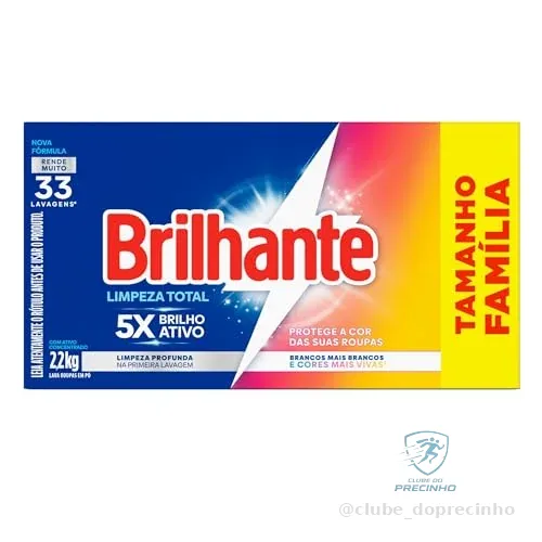 🇧🇷🇧🇷🇧🇷 Brilhante Limpeza Total - Sabão Em Pó 2 2Kg