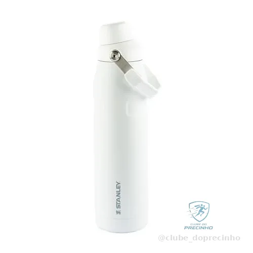 🇧🇷🇧🇷🇧🇷 Stanley - Garrafa de água Aerolight com tampa de fluxo rápido, copo isolado a vácuo para bebidas frias, aço inoxidável leve, 710 ml, Polar
