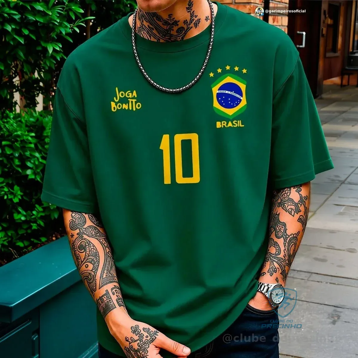 Camiseta Oversized Brasil 2026 Mercado Livre
