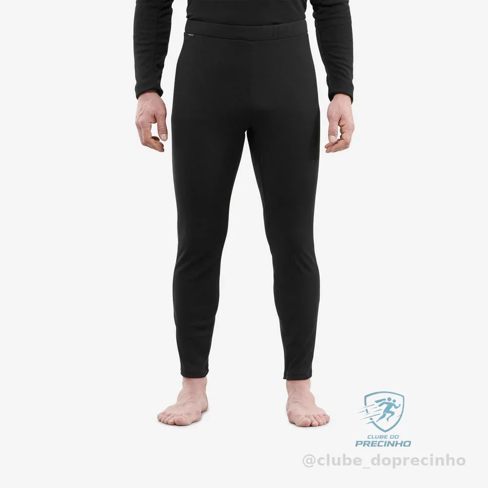 Calça Segunda Pele Masculina de Esqui Térmica 100 Wedze Preta