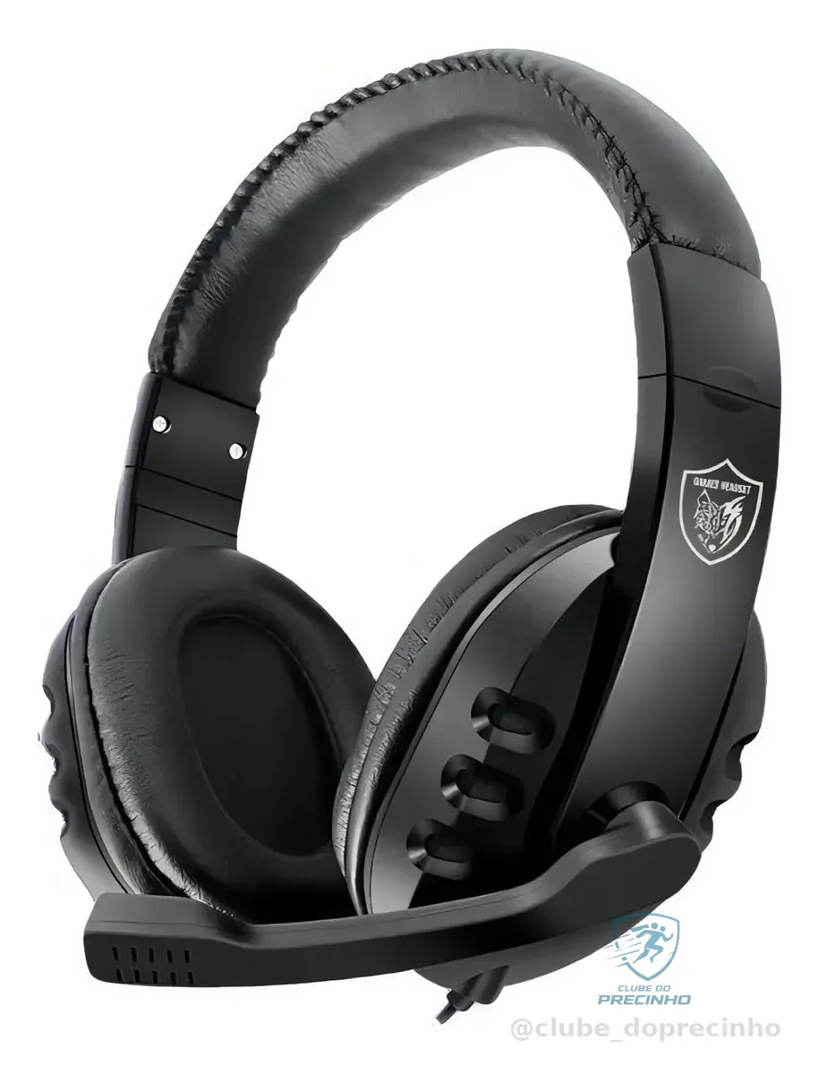 Fone Ouvido Gamer Celular PS4 PC Headset Headphone Jogador Cor Preto Mercado Livre