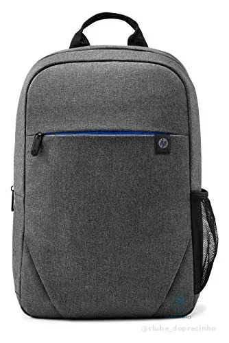 Mochila HP Prelude - para Notebook de até 15.6 Polegadas, Confortável, com Alças e Bolsos Acolchoados, Resistente à Água, Feita de Materiais Reciclados, Cinza (2Z8P3AA)