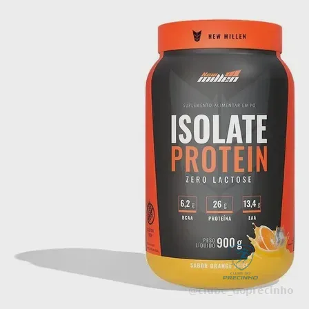 Whey Isolate Protein Pote 900g New Millen - Sabor Orange Juice Mercado Livre