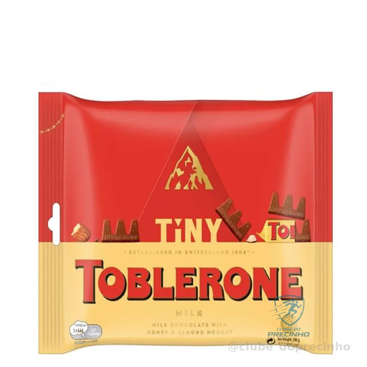 MINI TOBLERONE CHOCOLATE AO LEITE NOUGAT MEL AMÊNDOAS 200G