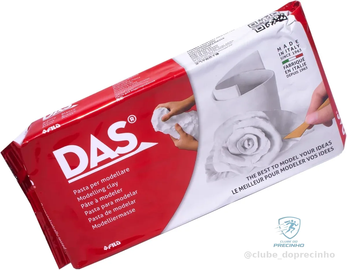 DAS, Massa para Modelar, Branco, 1Kg