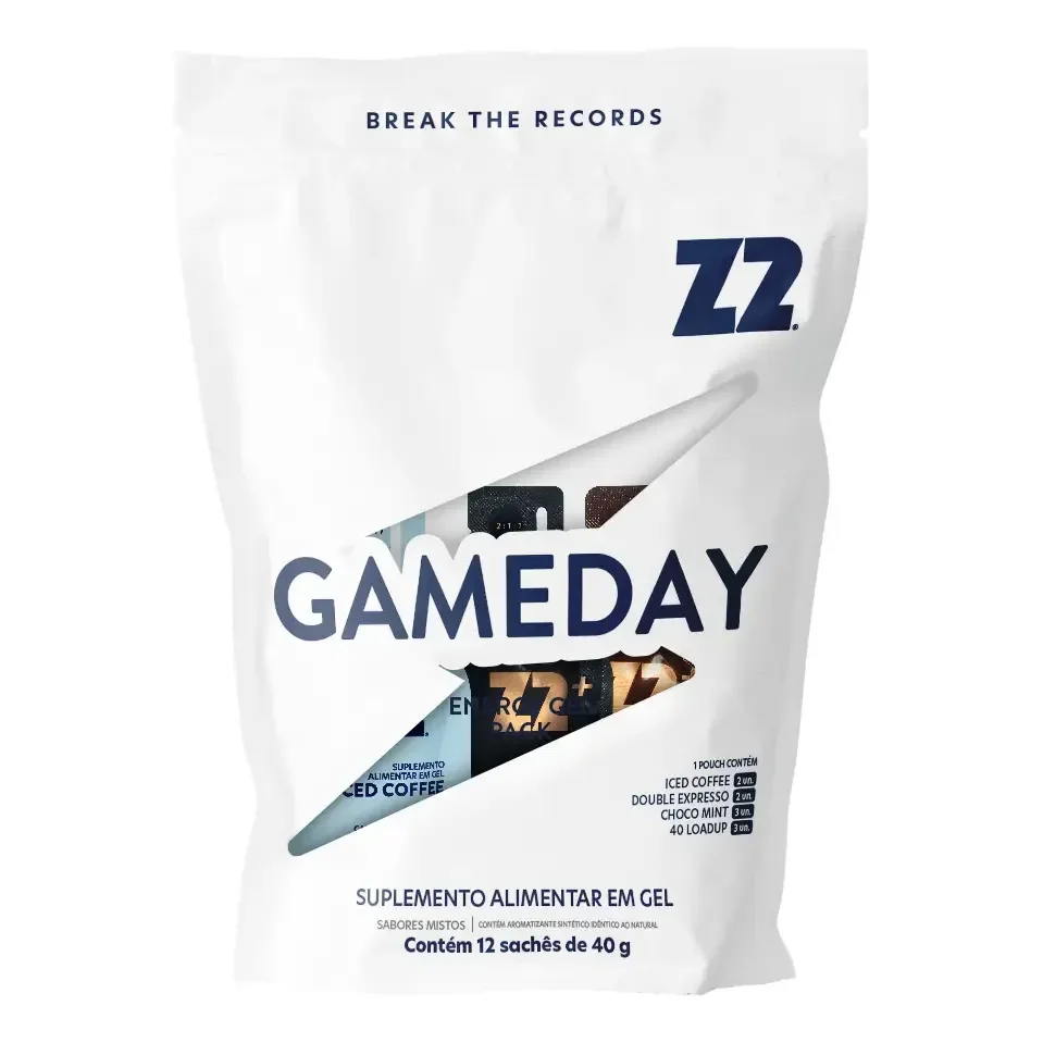 Energy Gel Z2 Gameday Pack 12 Unidades Sortidas Com Cafeína Gameday