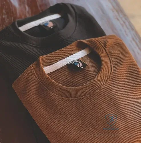 Kit 2 Camisetas Oversized Masculina Texturizado Premium Kit 2 Over - Preto Marrom G