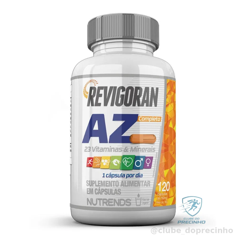 Multivitamínico Revigoran A-Z - 120 Cápsulas Shopee