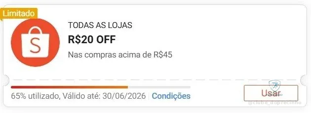 🔥 Cupom Shopee