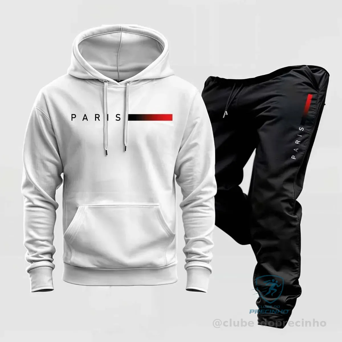Conjunto Moletom Paris Kit Calça e Blusa Frio Mercado Livre