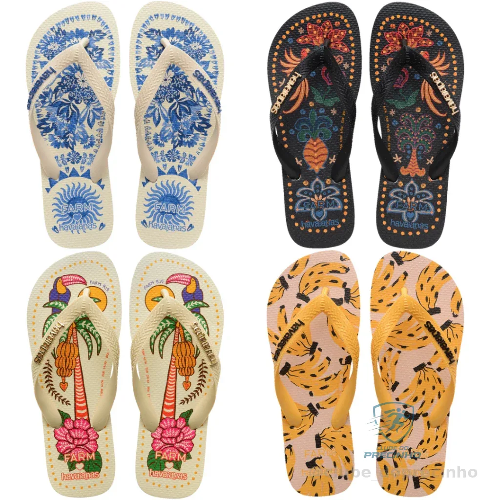 Kit 2 Pares Chinelo Havaianas Farm Tropical Vibes Promoção Shopee