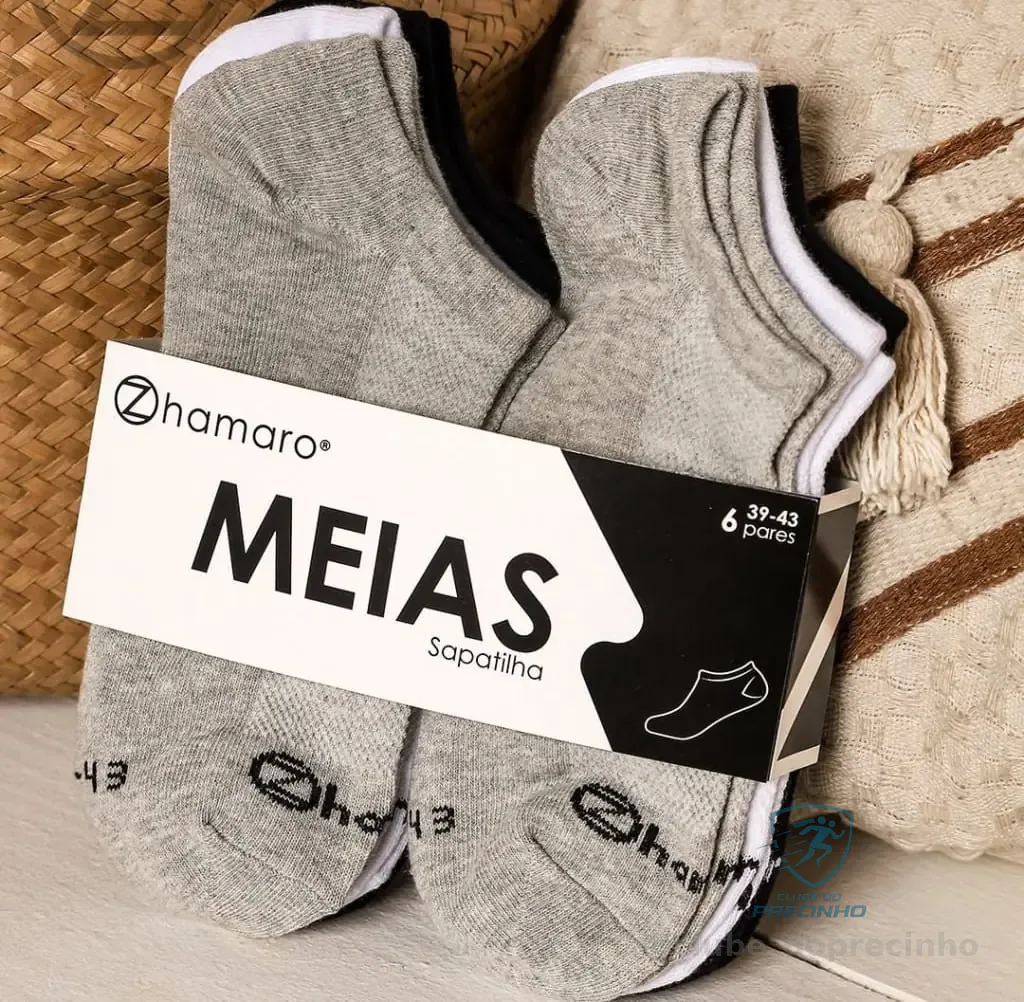 Kit 6 Pares Meia Zhamaro Premium Sapatilha Invisível Soquete Mercado Livre