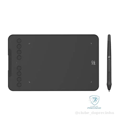 XPPen Deco Mini7 V2 Mesa Digitalizadora 7 Polegadas 16384 Níveis de Pressão Caneta Passiva com Android e Windows, Mac