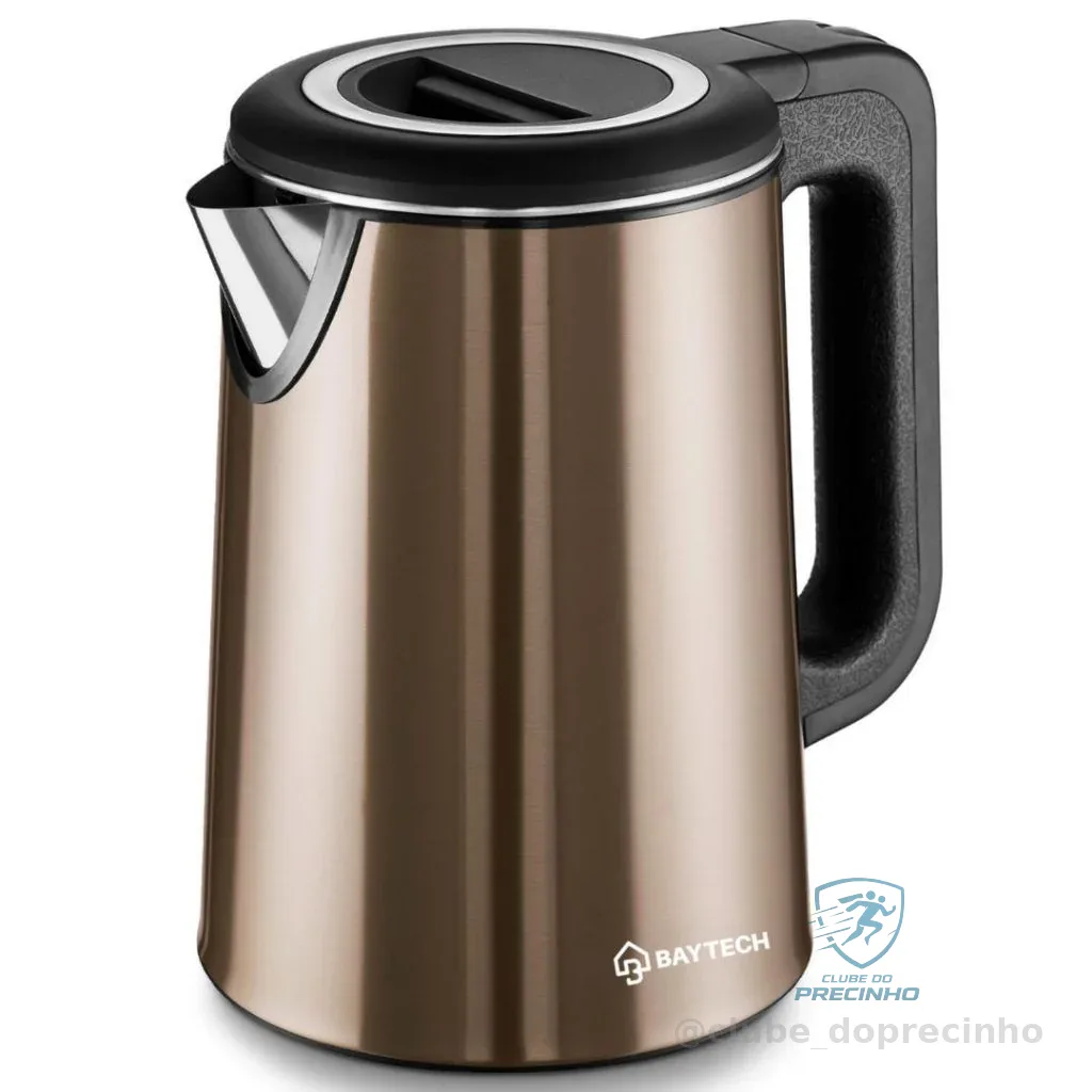Chaleira Elétrica Inox 2L 127V/220V Aquecimento Rápido para Café e Chá Base Segura INMETRO Shopee