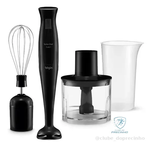 Mixer Vertical Turbo Chef Elgin 3 Em 1 200w Preto 110v Preto 127v