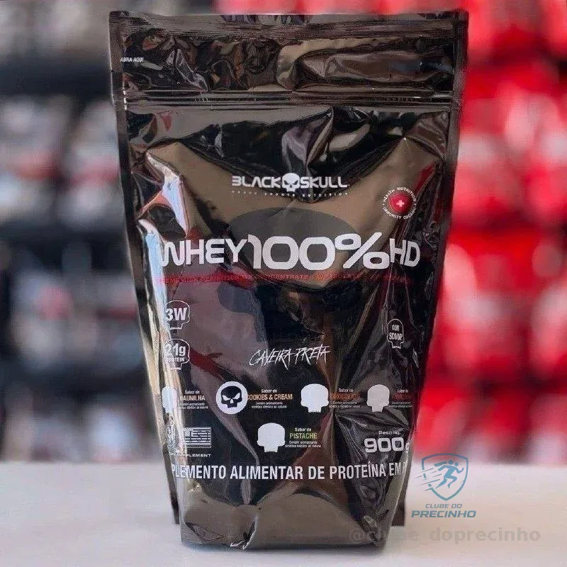 Whey 100% HD Refil Black Skull 900g (2 unidades) Mercado Livre