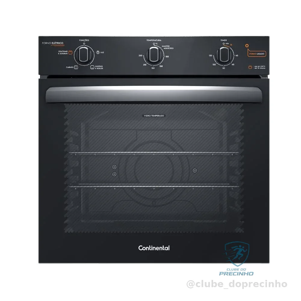 Forno de Embutir Elétrico Continental 80L com TOPLimpaFácil (OC8EM)