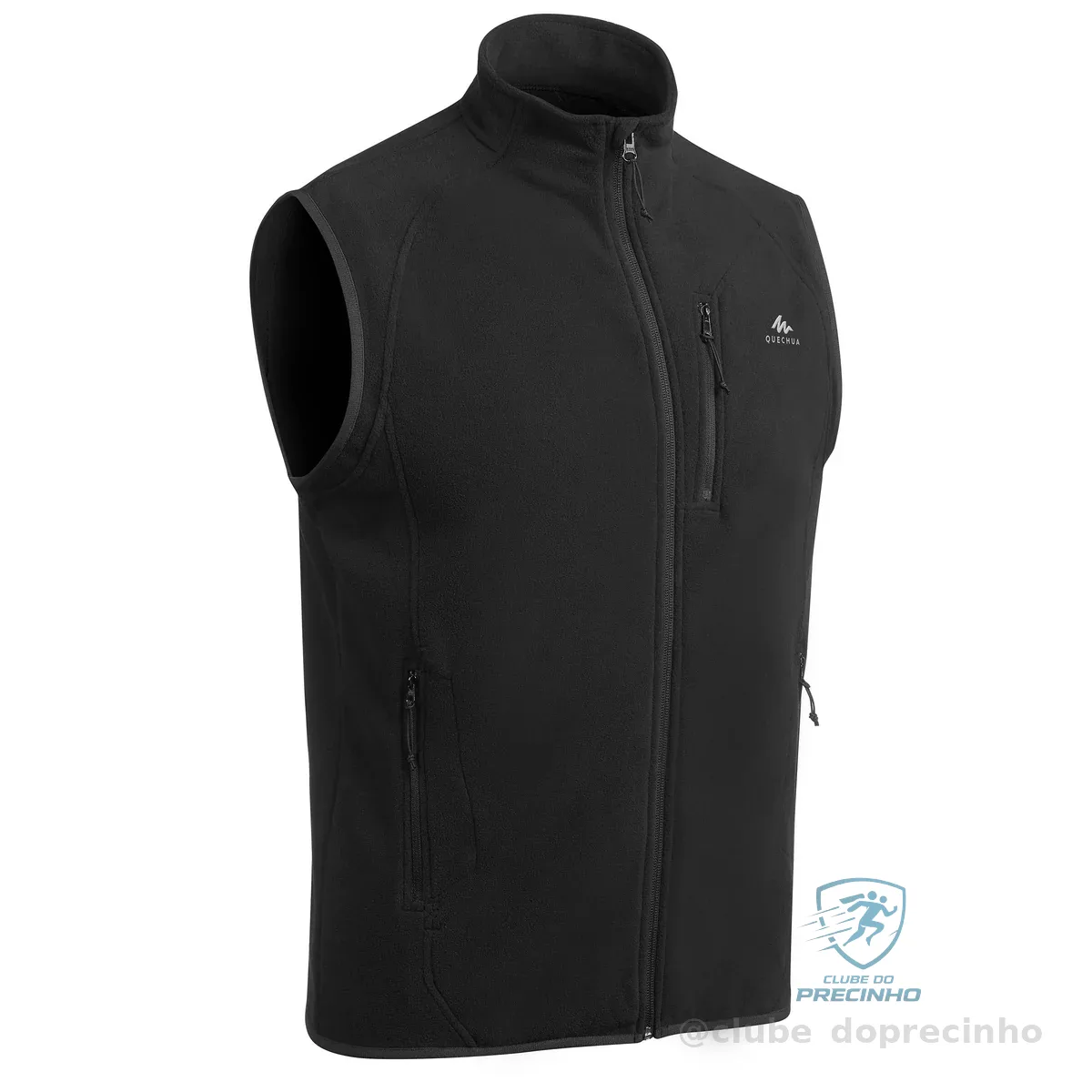 Colete Masculino de Trilha Fleece MH100 Quechua Preto