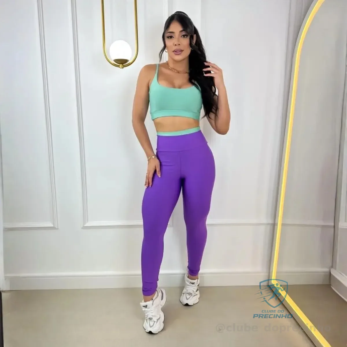 Conjunto Fitness Bicolor Suplex Premium Feminino Academia Mercado Livre