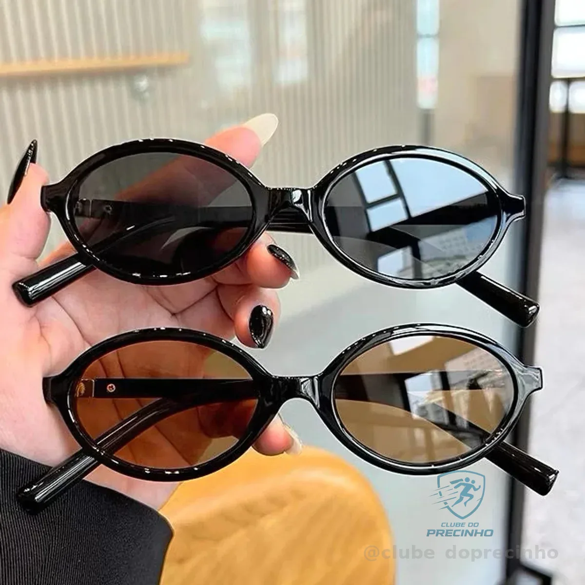 Óculos de Sol Vintage Miu Feminino Aro Oval UV400 Shopee