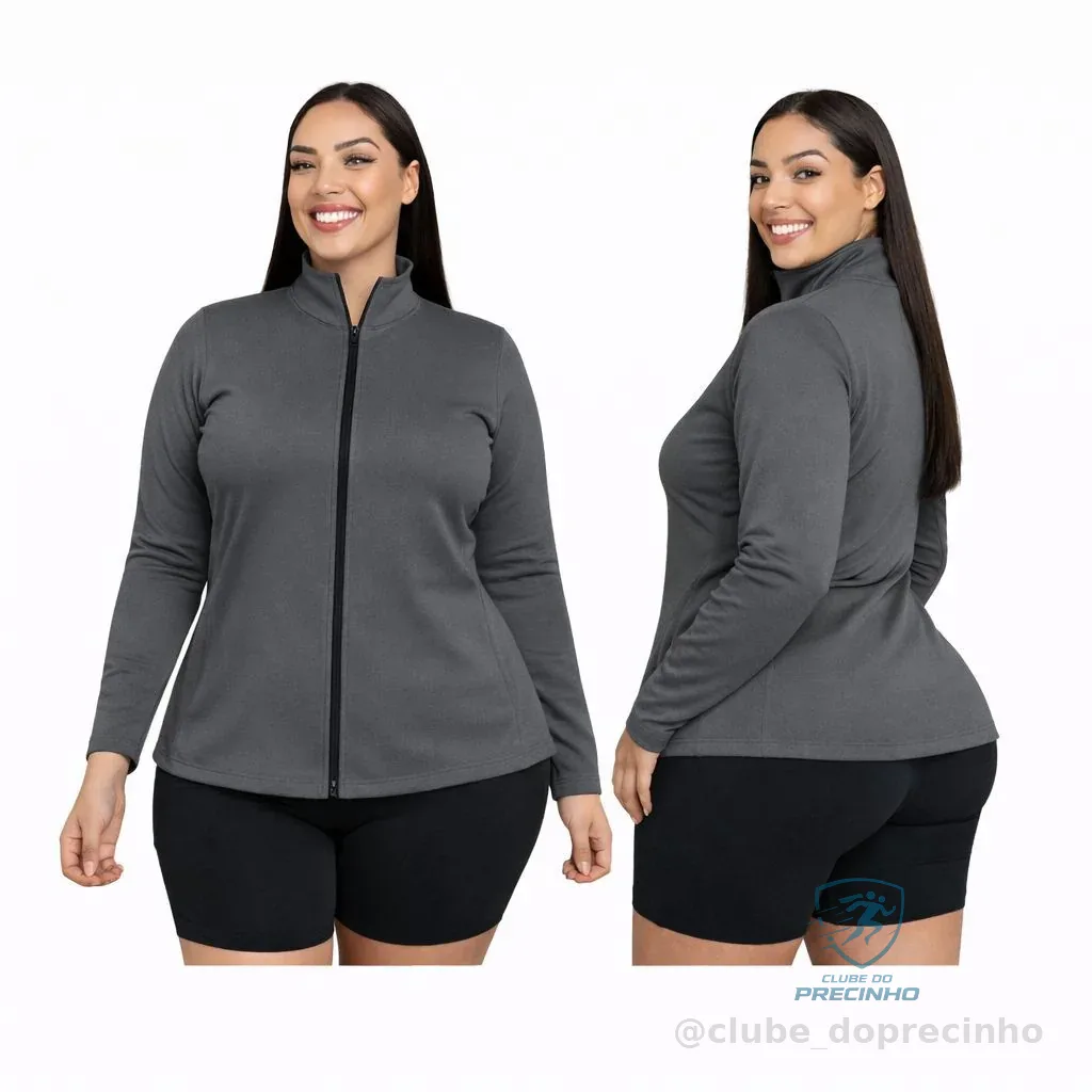 Jaqueta Plus Size  Fitness Feminino Dry Fit Slim Proteção Solar UV50+, Tecido Térmico, Secagem Rápida Shopee