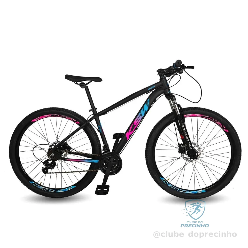 Bicicleta Aro 29 MTB Ksw xlt 24 Marchas Shimano e Freios a Disco