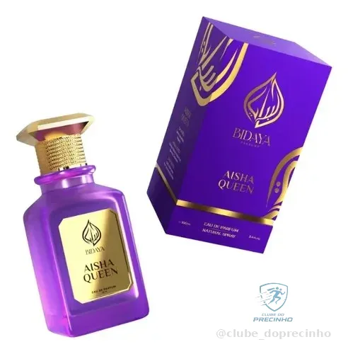Perfume Árabe Eau De Parfum Aisha Queen Feminino Bidaya 100ml Oriental Floral Ambarado
