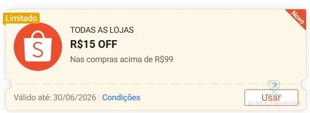 🔥 Cupom Shopee