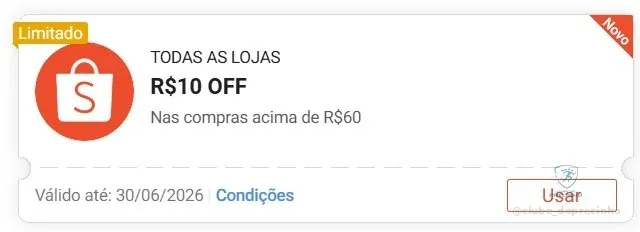 🔥 Cupom Shopee